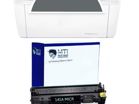 HP M140we MICR Laser Printer and 2 MTI W1410A MICR Toner Cartridges (2-Pack) Online Hot Sale