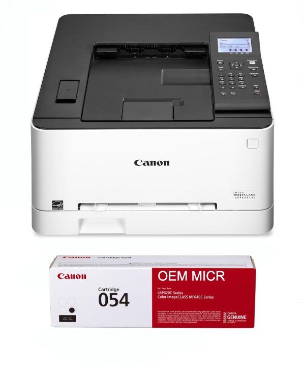 Canon imageCLASS LBP622Cdw Check Printer with 1 OEM Modified 054 MICR Cartridge For Cheap