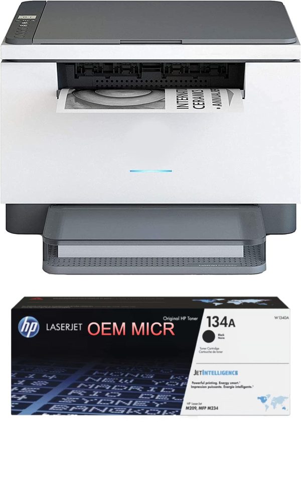 HP M209DW LaserJet Printer with 1 OEM 134A MICR Cartridge Online Hot Sale