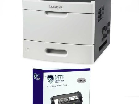 Lexmark MS810dn Renewed Check Printer with 1 MTI 52D1H00 High Yield MICR Cartridge For Sale