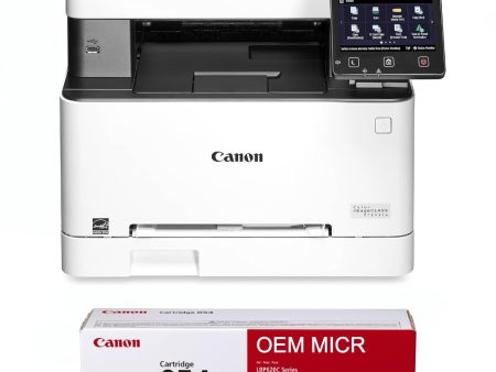 Canon MF641Cw imageCLASS Check Printer with 1 OEM Modified 054 MICR Cartridge Sale