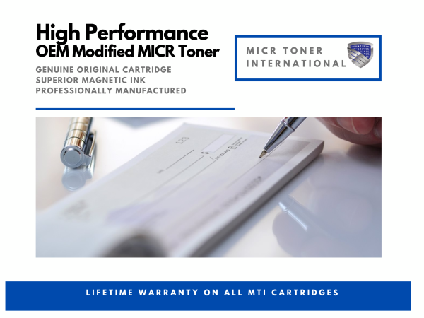 HP 4001n LaserJet Pro MICR Printer and 1 HP OEM Modified 148A MICR Cartridge Online