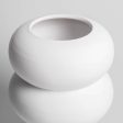 HANDMADE CERAMIC RIPPLE VASE - WHITE Supply