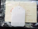 Gift Tags - Plain  Large White Pack of 10 Fashion