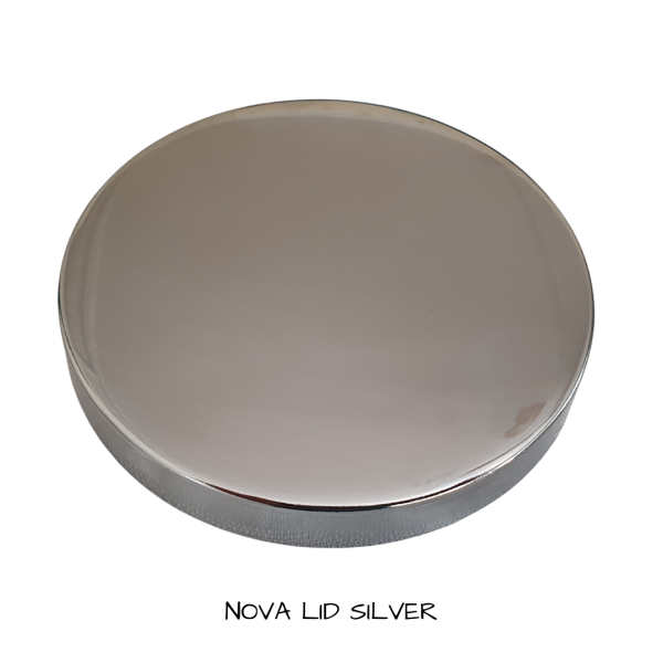 Candle Jar Lid- Nova Silver For Cheap