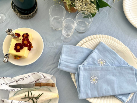 ORGANIC COTTON NAPKIN 4 PCS DAISY Supply