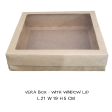 Box- White Vera Box 21cm x 19 cm x 5.5cm (Out The Box)  LOCAL Discount