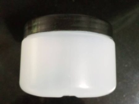 Plastic Cosmetic Jar Natural with Black Lid 250 mls Online