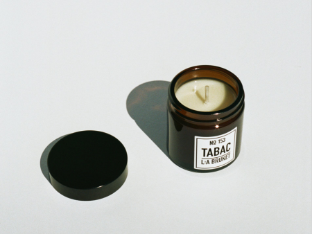 L:A BRUKET 153 SCENTED TRAVEL CANDLE - TABAC For Sale