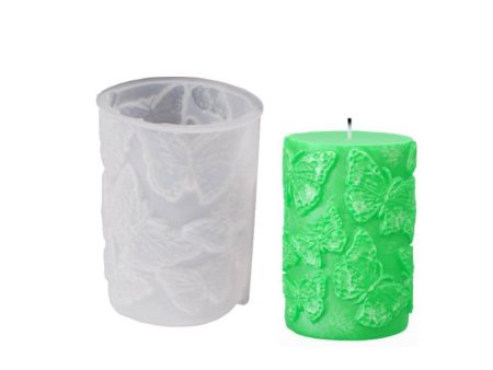 SH Silicone Candle Mold - Butterfly Pillar 05 Fashion