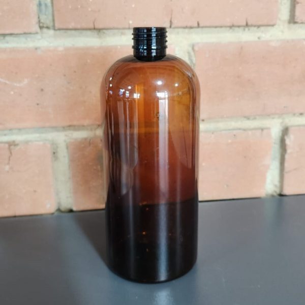 Pet Plastic Bottle Amber  500 ml  Boston 24 410 For Discount