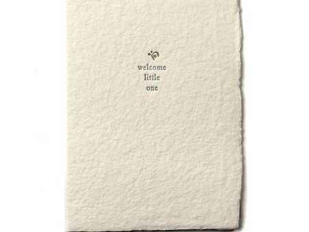 SMALL SALUTATIONS CARD - WELCOME LITTLE ONE For Cheap