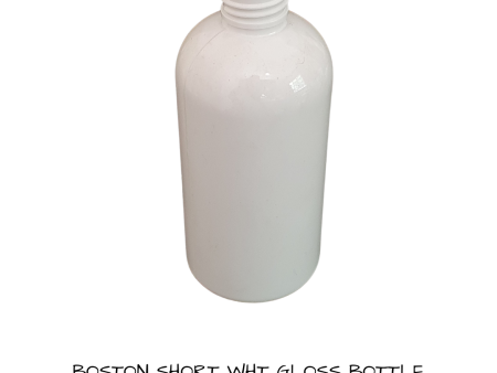 Plastic Boston Squat  bottle White  250 mls For Discount