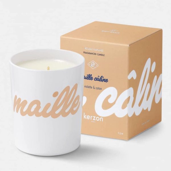 KERZON FRAGRANCED CANDLE - MAILLE CALINE (VIOLET & COTTON) Online