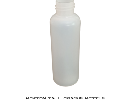 Plastic Boston Bottle Natural (Opaque)  100 mls Cheap