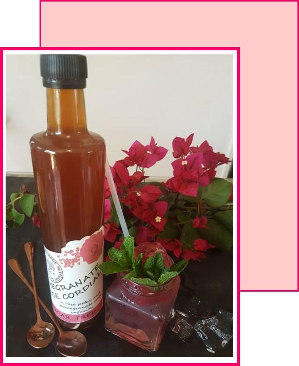 Cordials - Pomegranate Rose 500 mls Supply