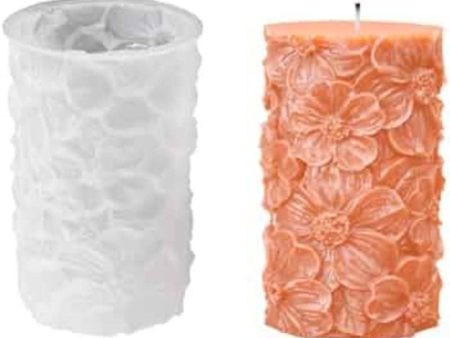 SH Silicone Candle Mold - Flower Pillar 06 For Discount