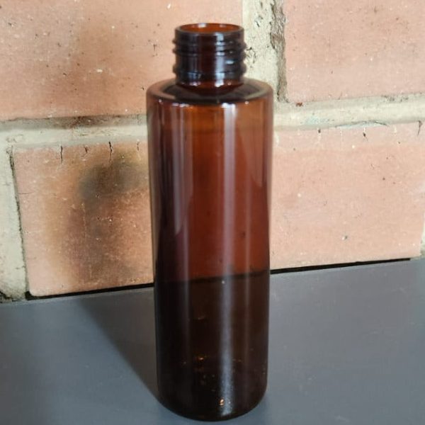 Pet Plastic Bottle Amber  250 ml  Flat Shoulder  24 410 Discount