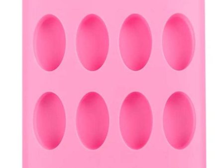 SH Mould Silicone - Oval Handmade soap x16 on Sale